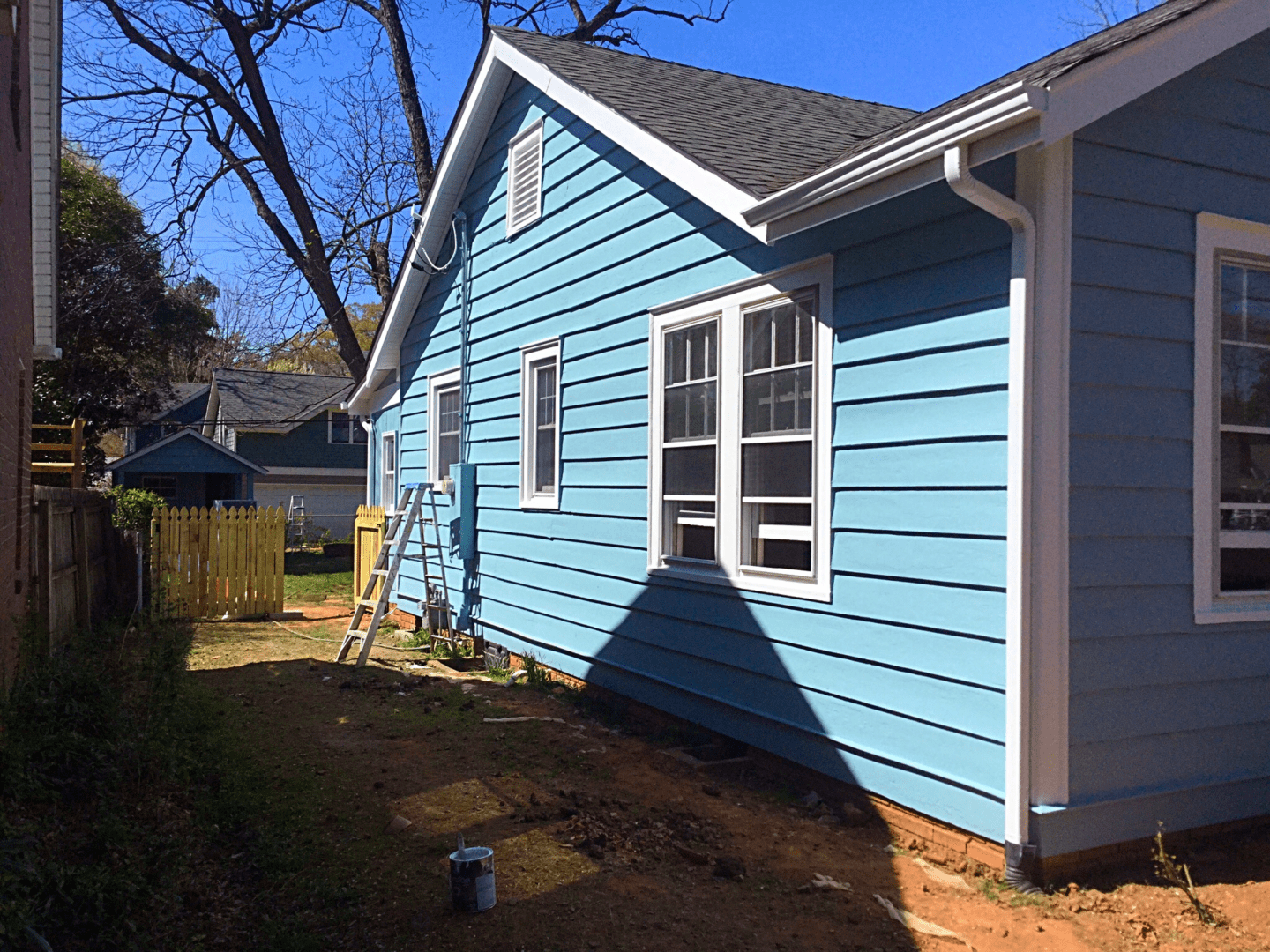 Restoration project after exterior painting