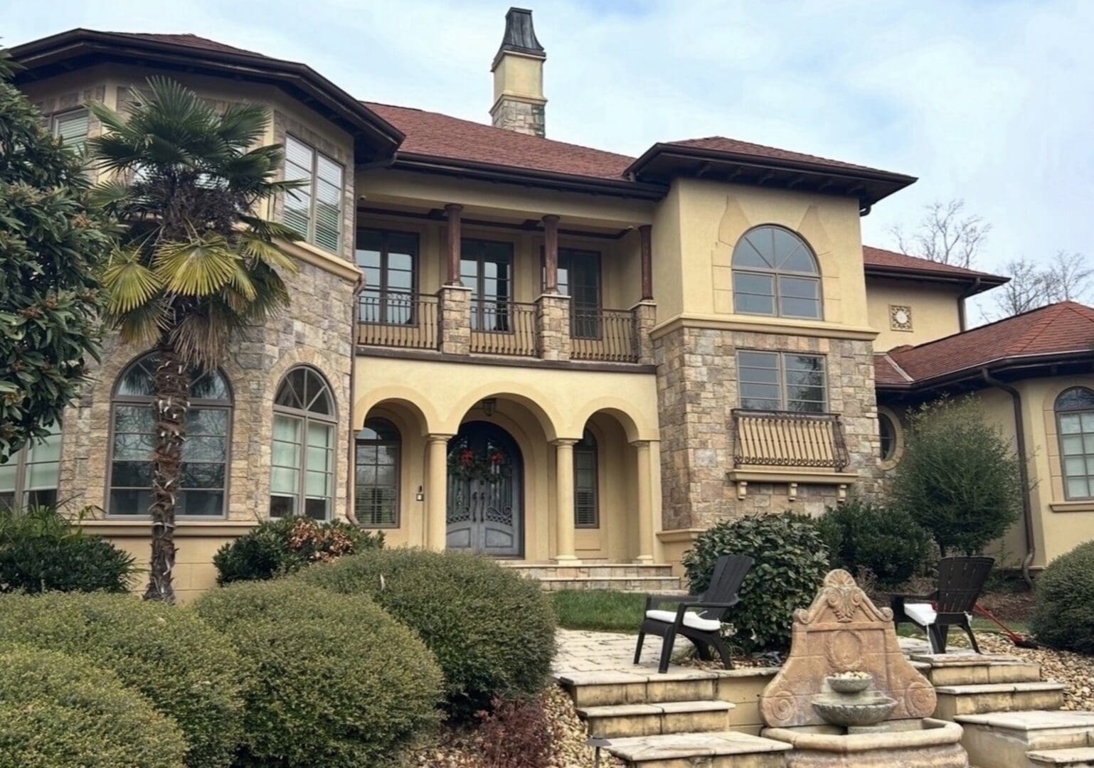 Mediterranean home before exterior painting