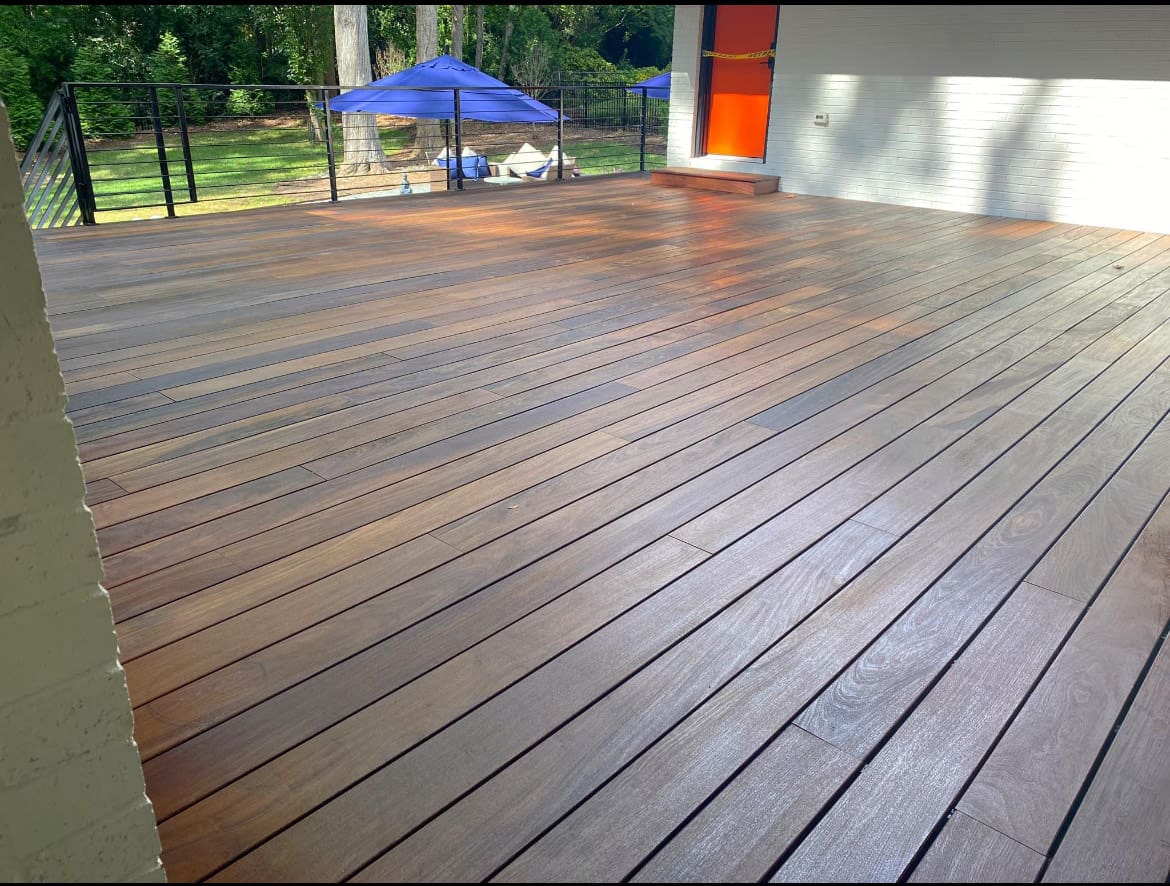 IPE deck after refinishing