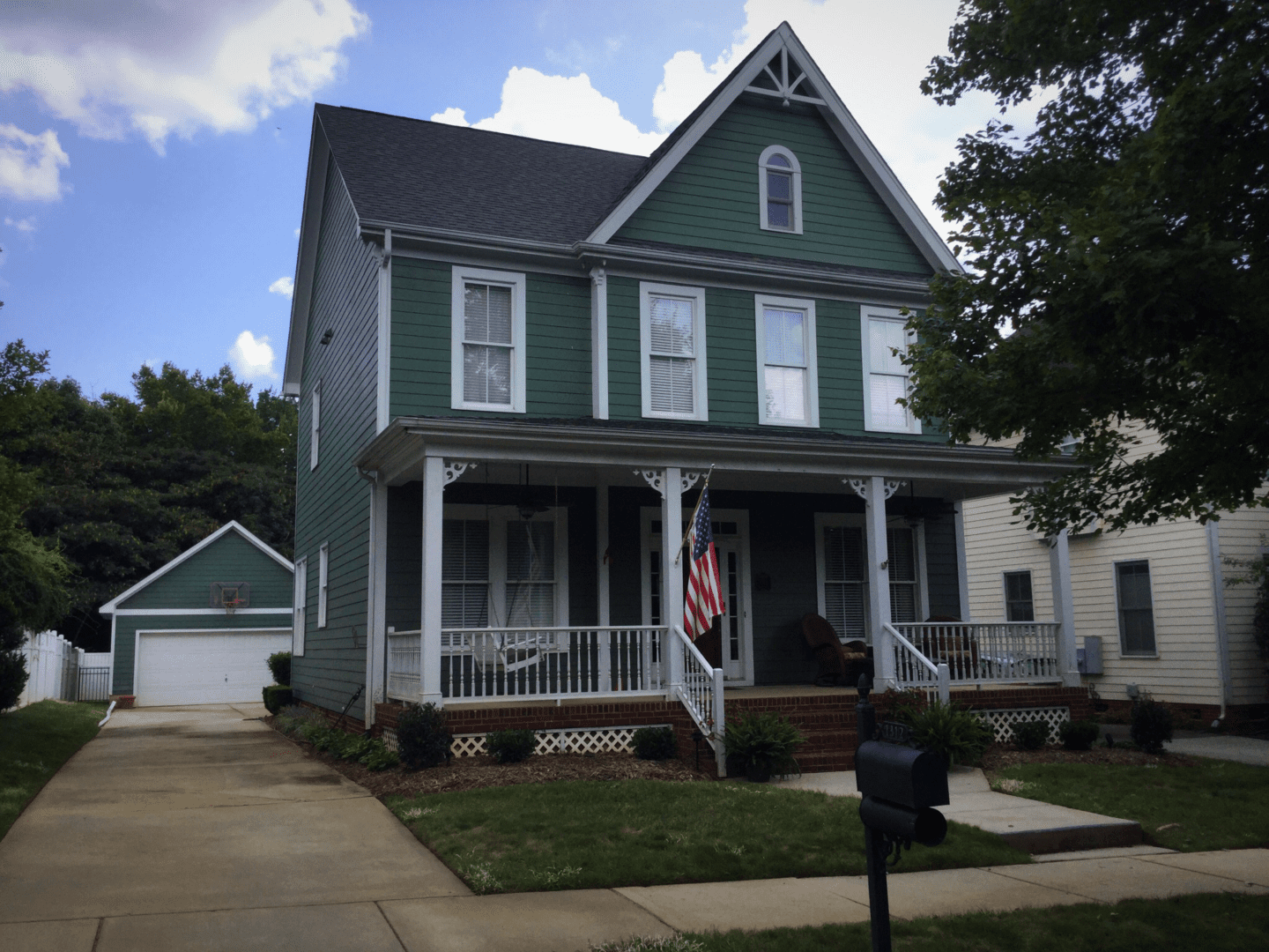 Home before exterior color change