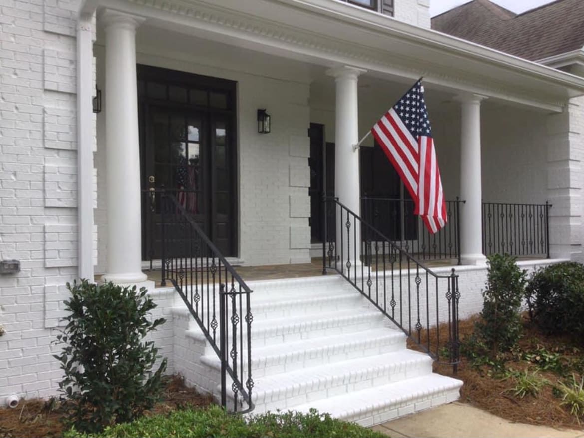 Front porch after painting