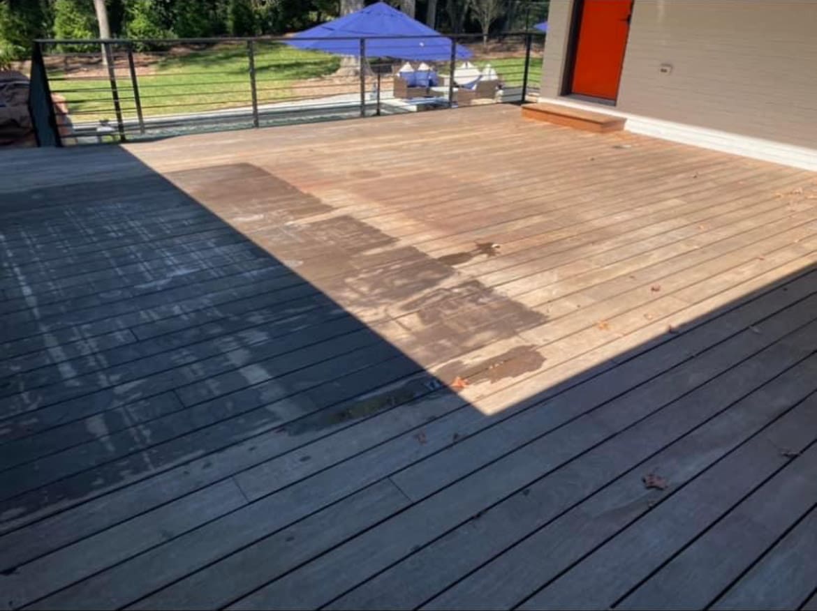 IPE deck before refinishing