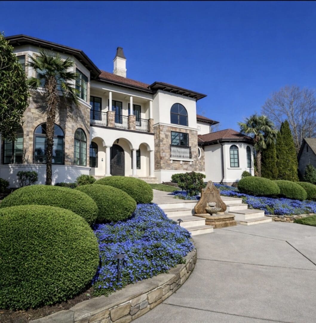 Mediterranean home after exterior painting